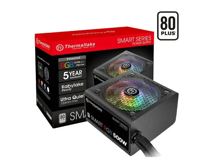 

Блок питания Thermaltake Smart RGB 500 Вт/600 Вт/700 Вт (80 плюс Сертификация/вентилятор RGB/ультра-тихий вентилятор/5 лет Замена Новинка) Новинка