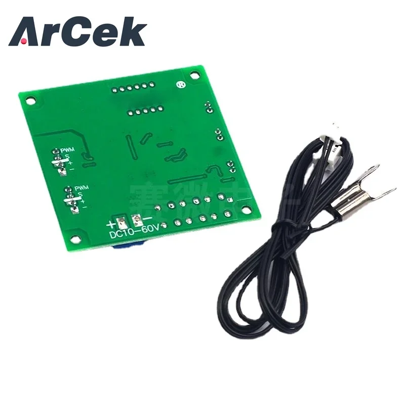 2-канальный регулятор температуры вентилятора ШИМ с рассеиванием тепла 12 В 24 48