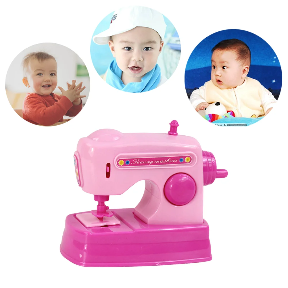

Machine Sewingmini Play Kids Kid Electric Appliance Stitching Set Miniature Mending Littlesmall Pretend Kitchenappliances Hand