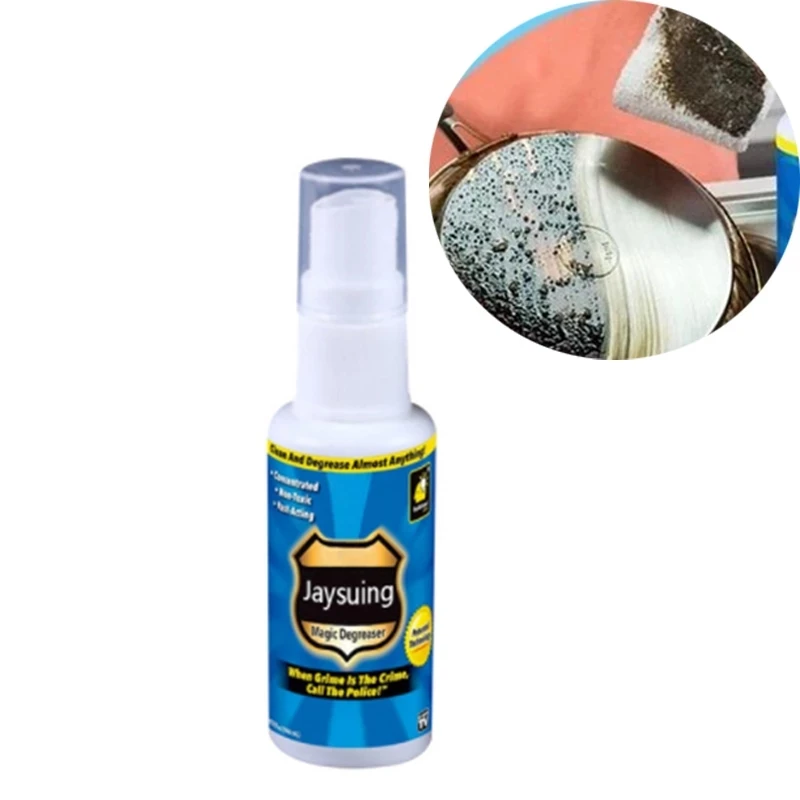 

30ml / 100ml Magic Degreaser Cleaner Spray Multi-Purpose Foam Pan Pan Rust Remover Stove Stain Cleaning Spray Wash Kitchen Tools