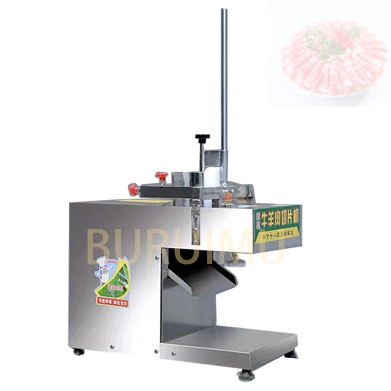 

High Quality Stainless Steel Full Automatic Frozen Beef Meat Slicer Frozen Pork Belly Meat Slicer Mutton Roll Slicing Machine