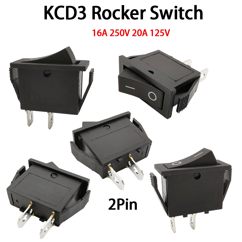 5 шт., кнопочный переключатель KCD3, 30x13 мм