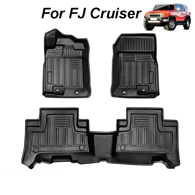 

Rubber Car Floor Mats Set For Toyota FJ Cruiser Waterproof Accessories Automovil Auto Interior Carpets