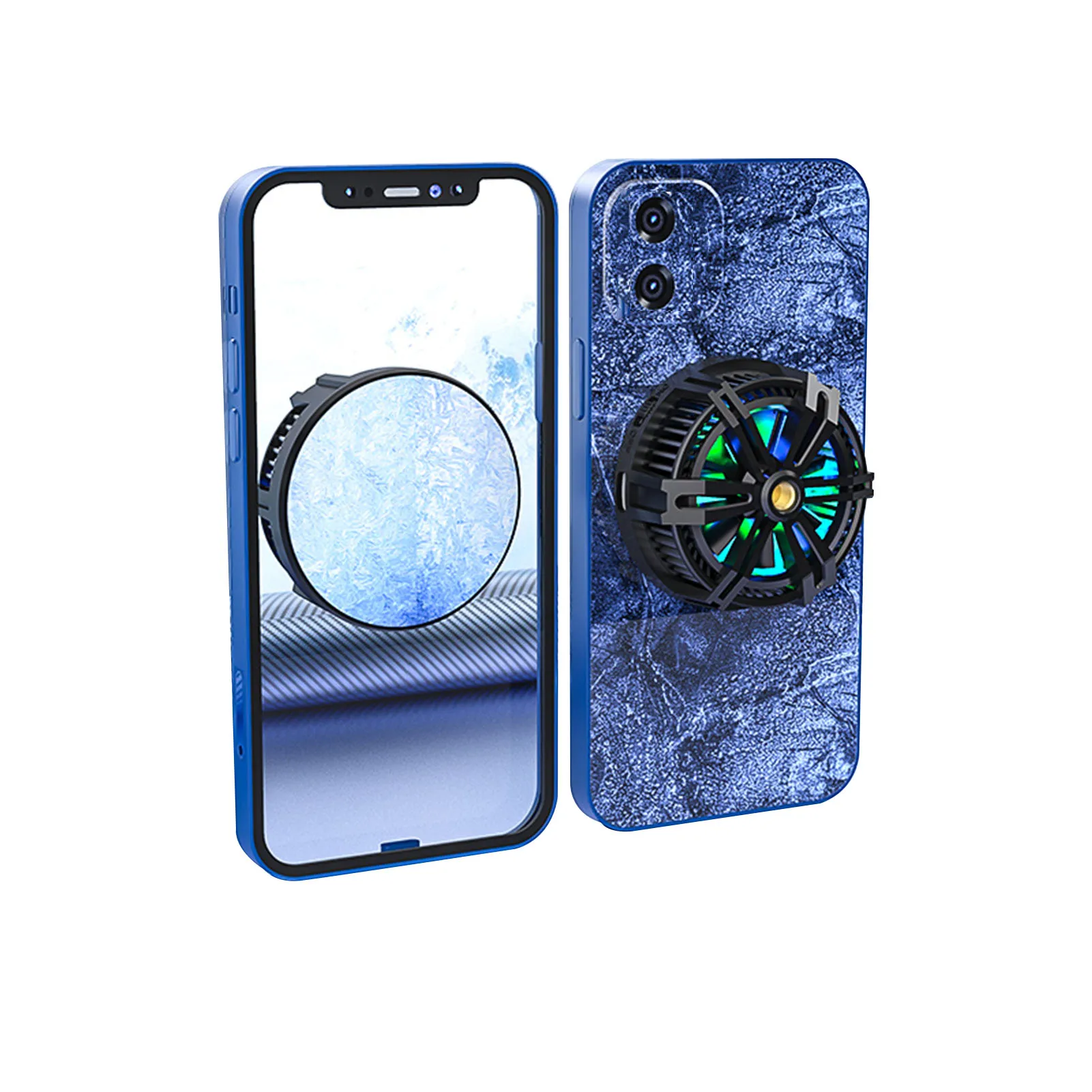 

Cell Phone Mini Mobile Phone Radiator With Colorful Lights Universal Semiconductor Cooling Tool For Phones Magnetic Suction