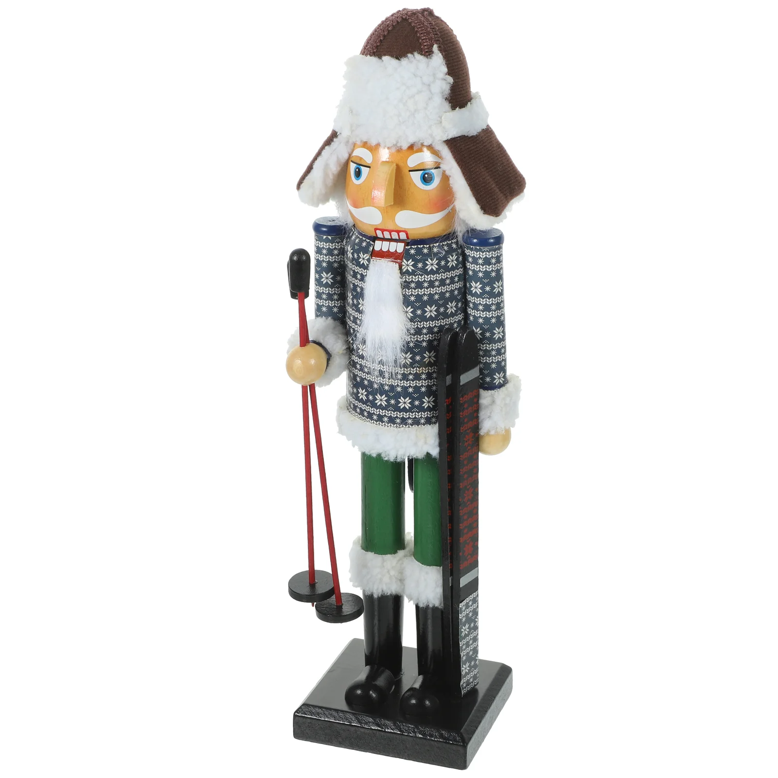 

Christmas Nutcracker Wooden Decorations Gift Nutcrackers Ornament Cloth Xmas Figurine Craft Desktop Festival