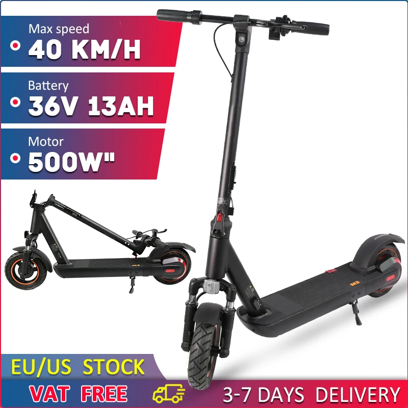 

500W Electric Scooter for Adults, M3 Electric Kick Scooter 40KM/H Foldable 36V 13AH Scooter With NFC Card