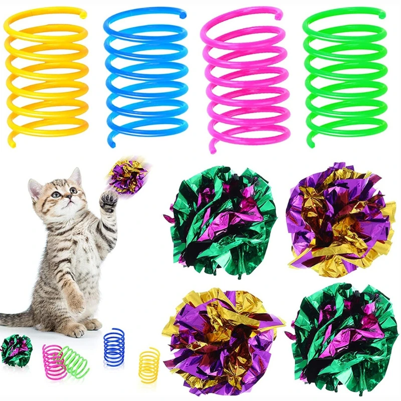 

Crinkle Balls Spring Cat Toys Lightweight and Suitable for Multiple Cats’ Play Convenient for Pets to Carry Gift for Pet