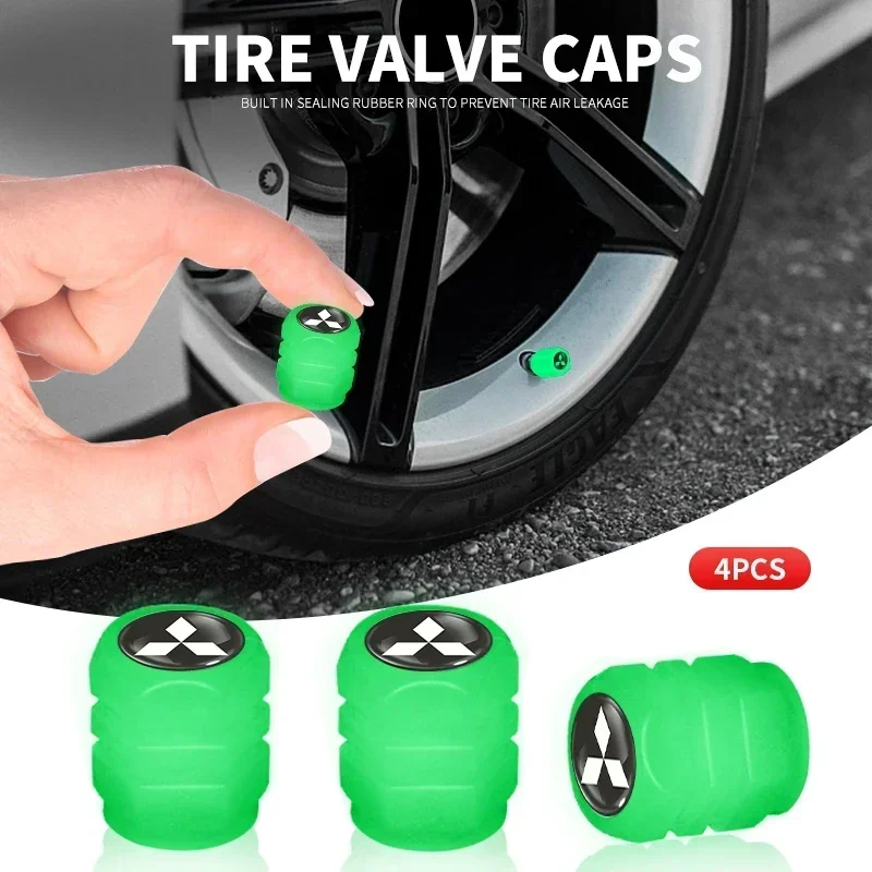 2025 Xl l200 EX для Mitsubishi 4 шт. светящиеся колпачки автомобильных шин флуоресцентный