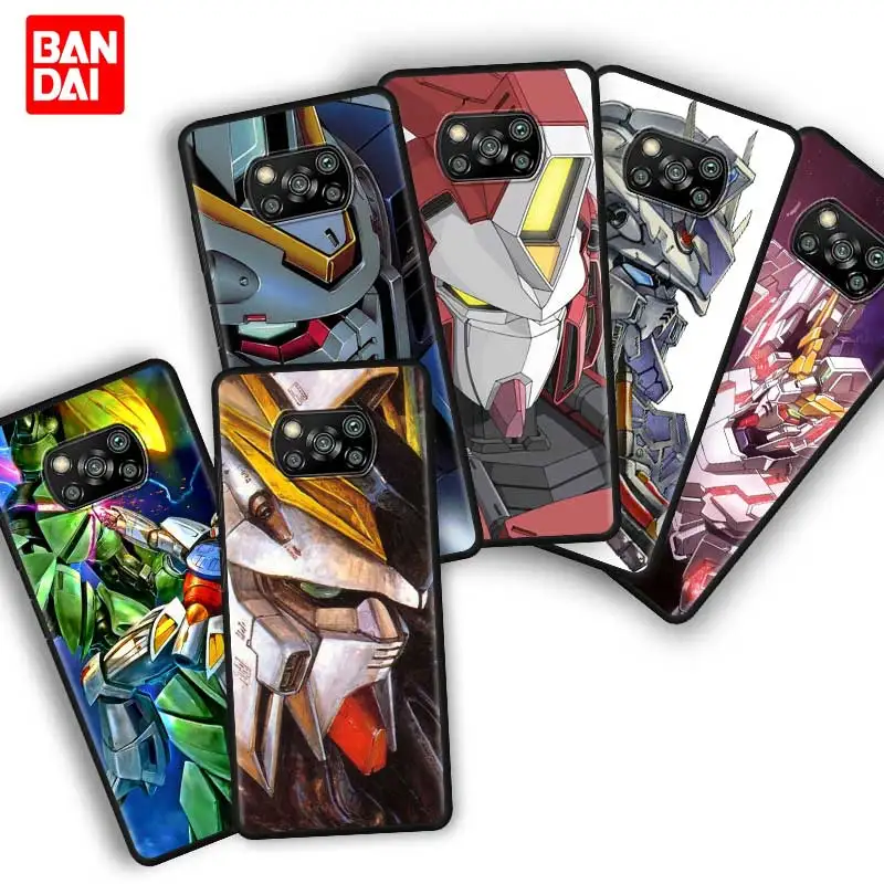 

Mobile Suit Gundam Anime Case for Xiaomi Poco X3 NFC F3 M3 11t 11 Lite Ultra Redmi Note 10s 10t Pro Plus 5G Silicone Cover Black