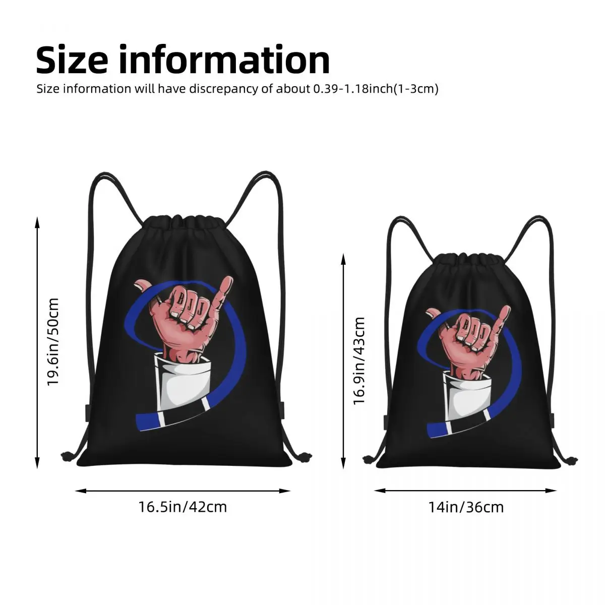 Крутой синий ремень BJJ подарок бразильский джиу джитсу мартиа Сумки на шнурке для