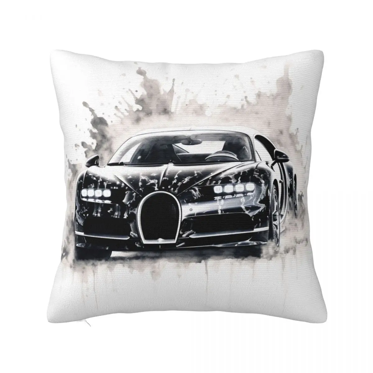 

Sports Car Pillow Case Hyper Artistic Ink Drawing Polyester Bedroom Pillowcase Zipper Summer Kawaii Cover