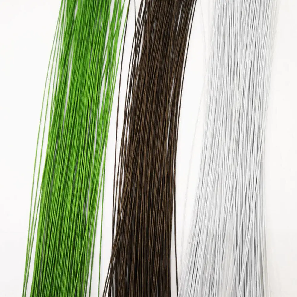 

50pcs/lot 26# 0.45mm Floral Stem Wire Flower Arrangements and DIY Craft Green Floral Wire for Florist Flower Arrangement 14 Inch