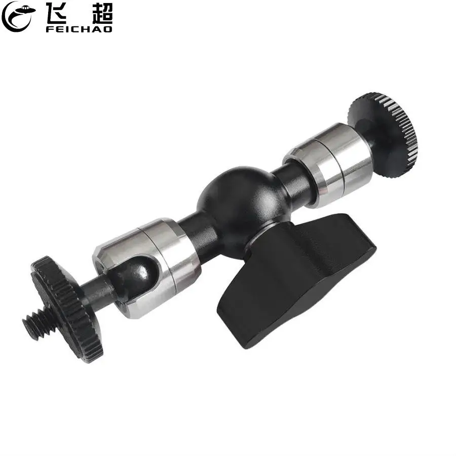 

Magic Arm Bracket Mount 1/4 Screw Dual Head Aluminum Alloy Magic Arm Monitor Stand For DSLR Camera Monitor LED Light Accessories