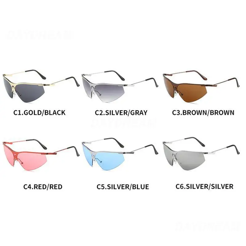 Half Frame Sunglasses Stable Performance All-in-one Connecting Sunglasses In Europe And America Sport Sunglasses Sun Glasses images - 6