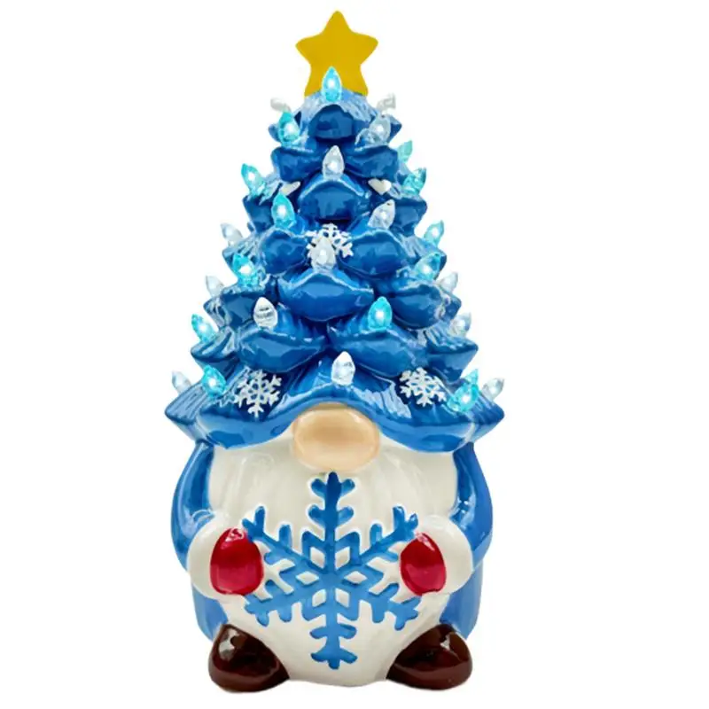 Рождественская елка с подсветкой гном маленькая рождественская огнями ручная