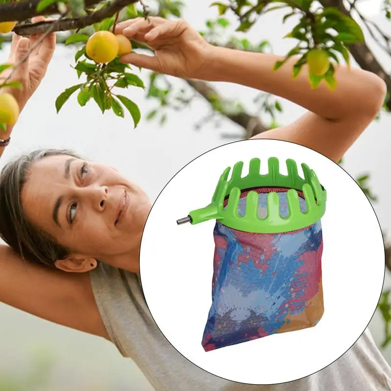 Металлический сборщик фруктов для сбора яблок фруктового сада персика тканевая