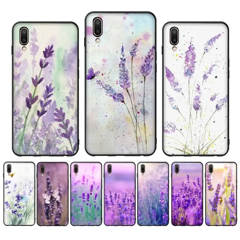 

Lavender Phone Case for Vivo Y91C Y11 17 19 17 67 81 Oppo A9 2020 Realme c3