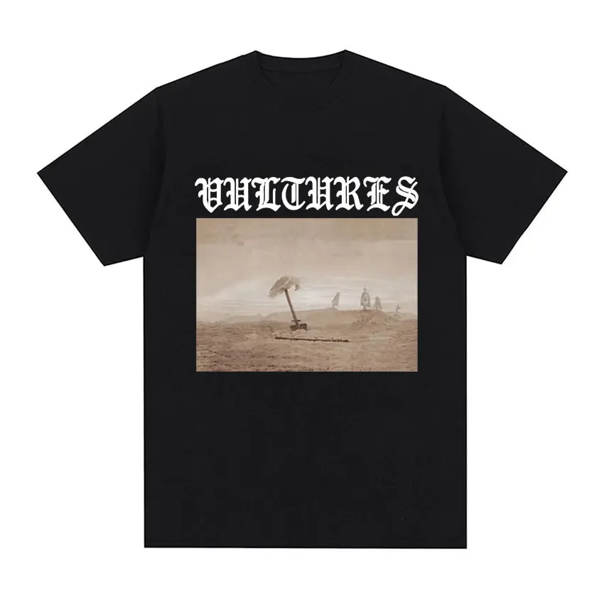 Kanyyee Wesstt Vultures Новая песня и обложка альбома футболка uomo donna Harajuku Gothic larghe хип-хоп