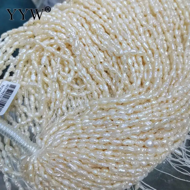 

Cultured Baroque Freshwater Pearl Beads DIY white 3-4mm Natural Fresh Water Irregular Wild Keshi Popcorn Pearls Jewelry DIY
