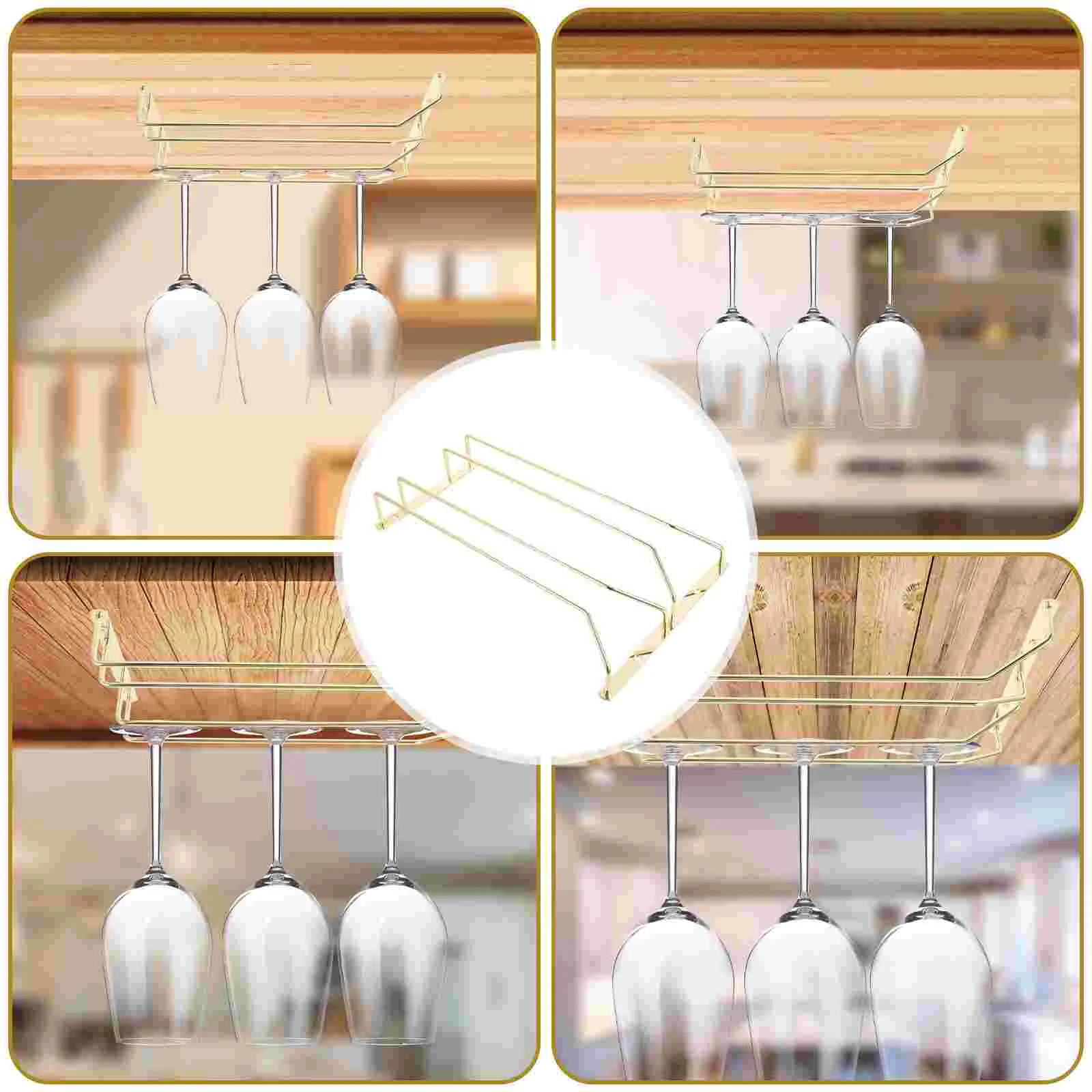 Перевернутый держатель для стекла под шкафом стойка бокалов вешалка чашек