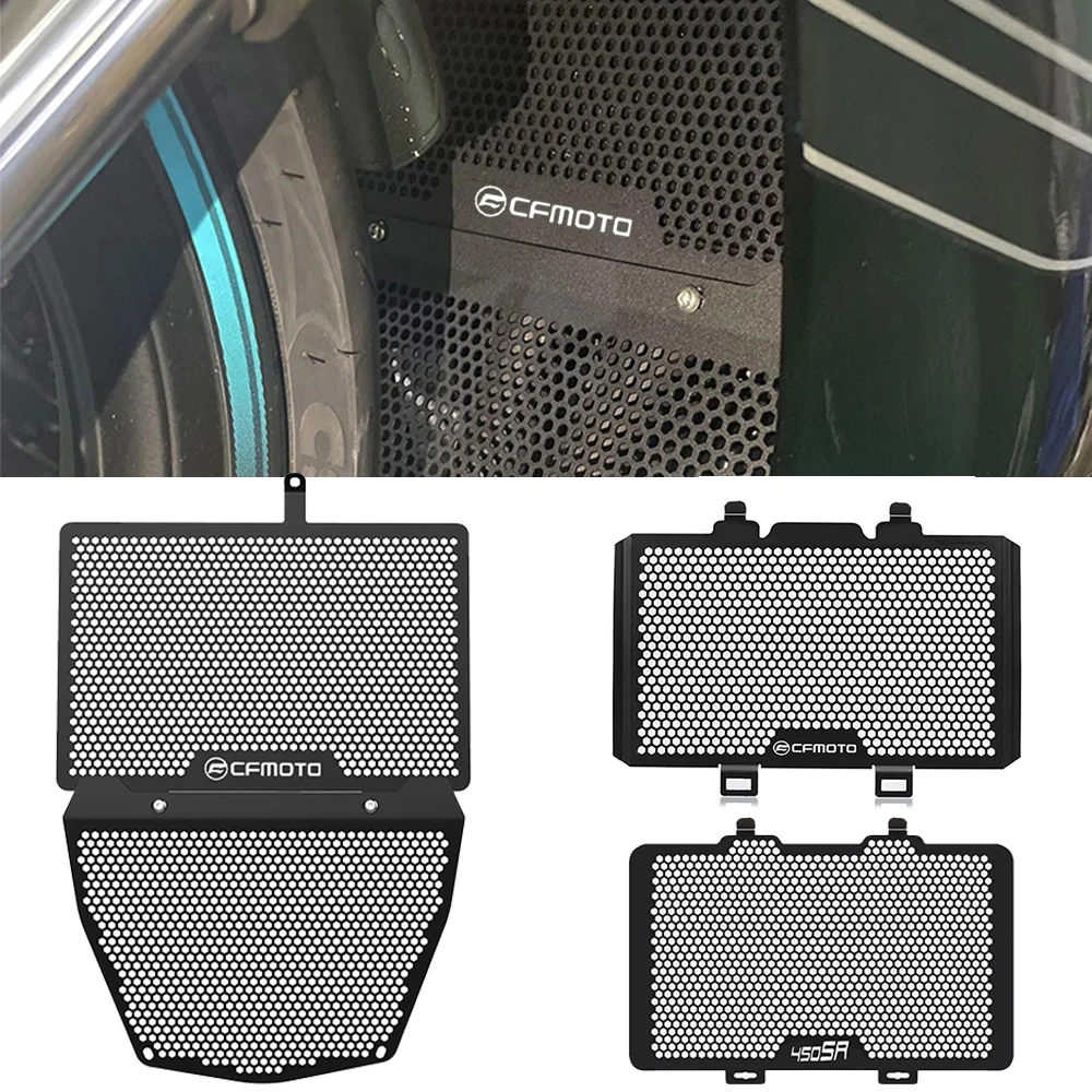

450SS 450SR Motorcycle Accessories 450 SS 2023 2024 Radiator Grill Guard Oil Cooler Guard Cover Set For CFMOTO 450 SR 2022-2024