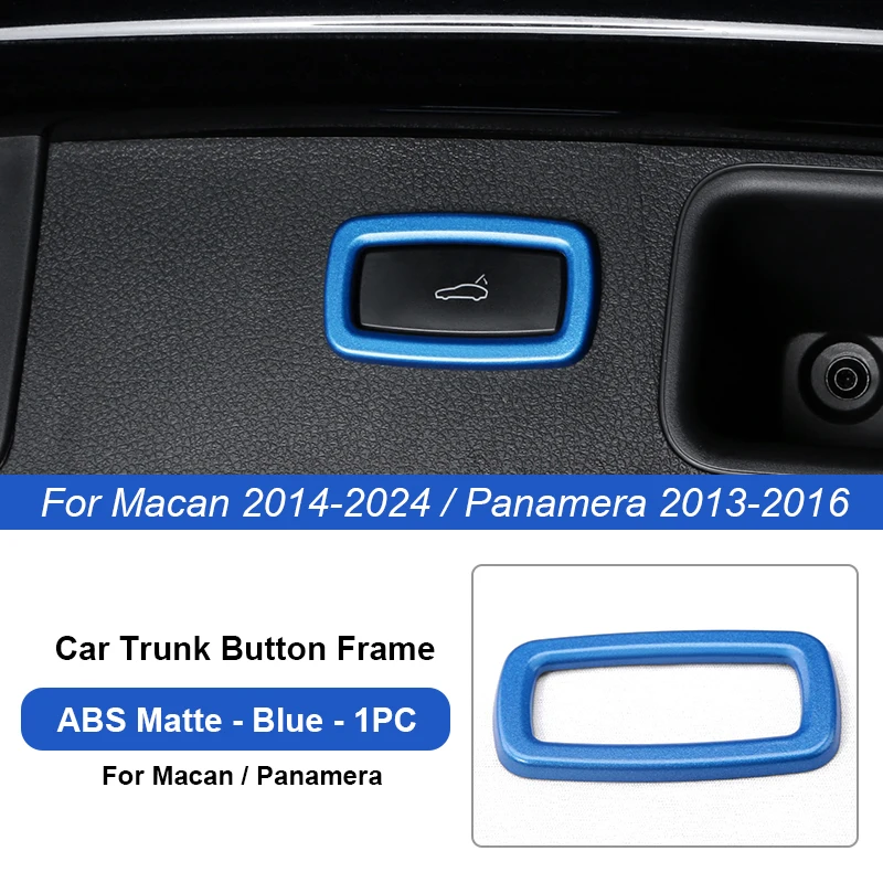 

Кнопка переключения багажника автомобиля, наклейка на рамку для Porsche Cayenne Macan Panamera 2013 2014-2016 2018 2019 2020 2021 2022 2023 2024