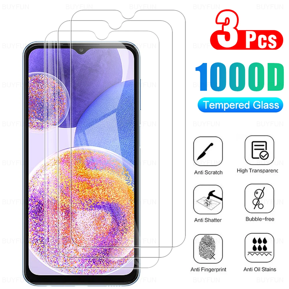 

3 Pcs Protective Glass for Samsung A23 Screen Protector Tempered Glas for Galaxy A22 A22 A22S A21 A21s A20 A20s 5G Glass Film