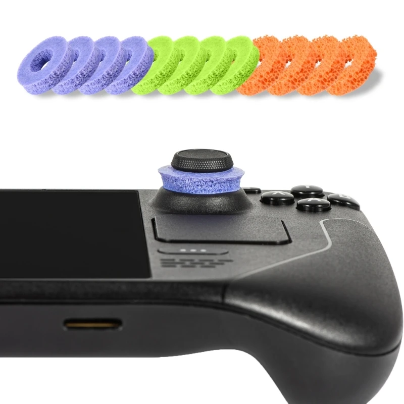 

12x Auxiliary Sponge Ring Aim Assist Rings for Steam-Deck/PS5-/PS4-/Switch- PRO Game Controller Precision Target Rings F19E