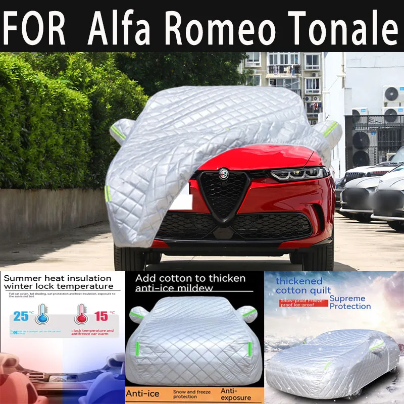 

For Alfa Romeo Tonale auto hail proof protective cover, snow cover, sunshade, waterproof and dustproof external car accessories