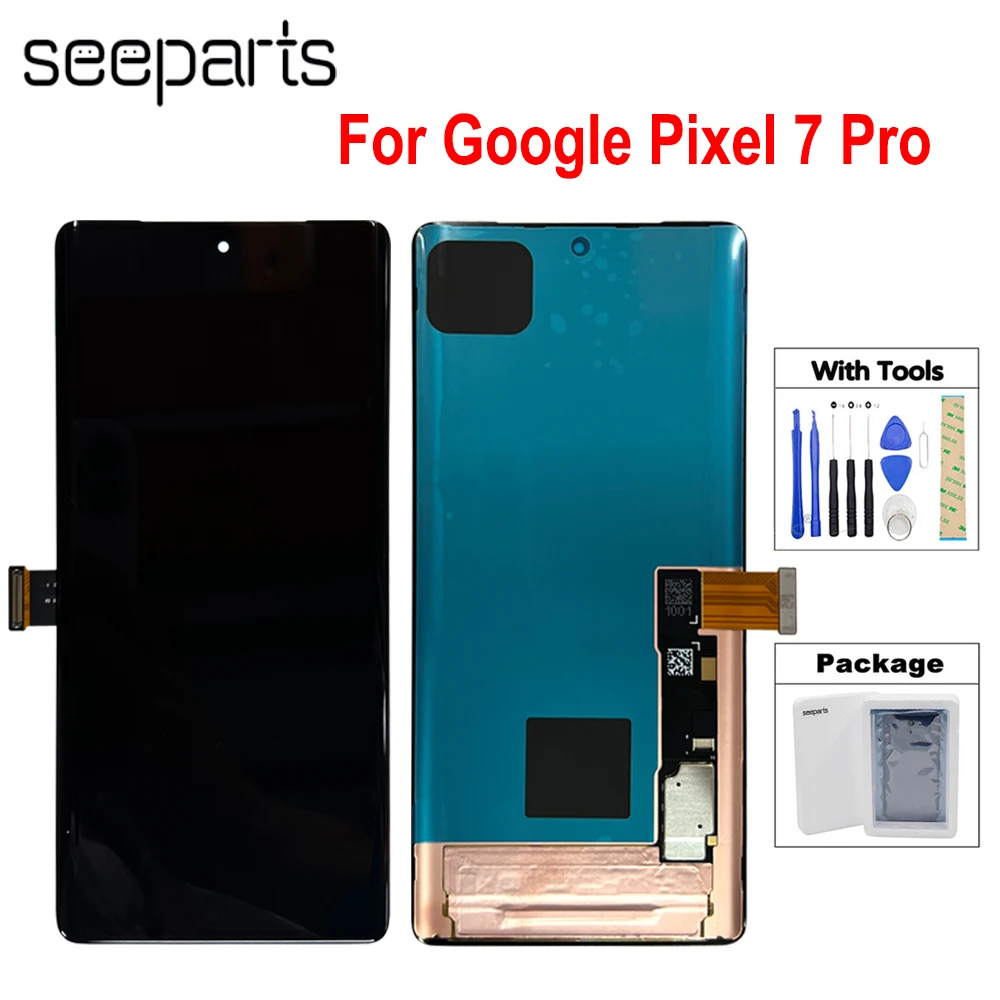 

ЖК-дисплей для Google Pixel 7 Pro с сенсорным экраном, цифровой преобразователь в сборе, замена экрана Pixel7 Pro GP4BC GE2AE