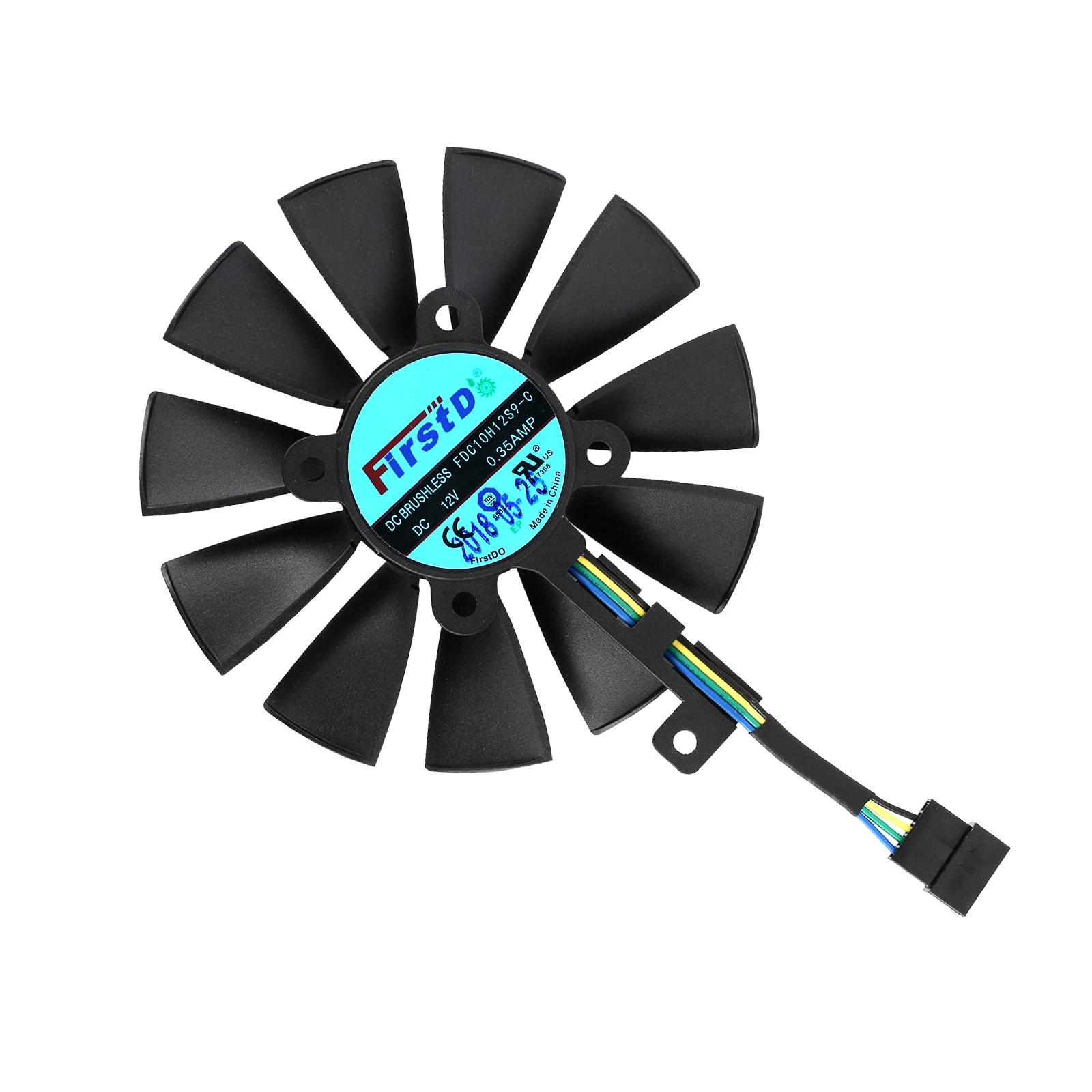 87 мм FDC10U12S9-C FDC10H12S9-C для ASUS GTX 980 Ti R9 390X 390 GTX 1060 1070 1080 Ti RX 480 RX480 Вентилятор охлаждения видеокарты (art.: 3920d0418a42e) - 3920d0418a42e