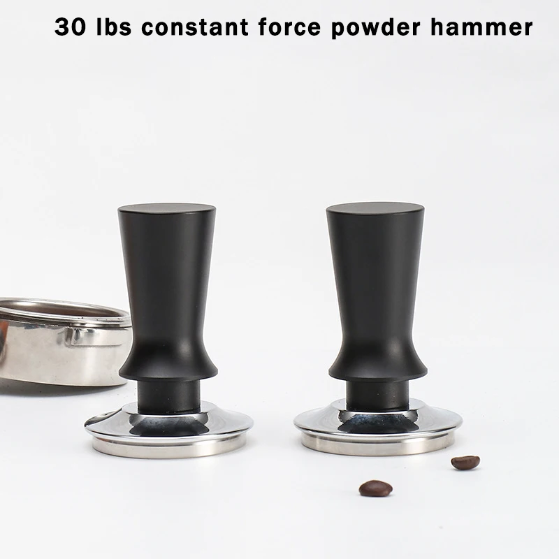 

51/53/58MM Stainless Steel Coffee Tamper Horizontal Constant Pressure Tamper Hammer Elastic Rebound Tamper Barista Accessories