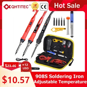 Электрический паяльник JCD, 80 Вт, ЖК-дисплей, регулируемая температура, 908 в, в