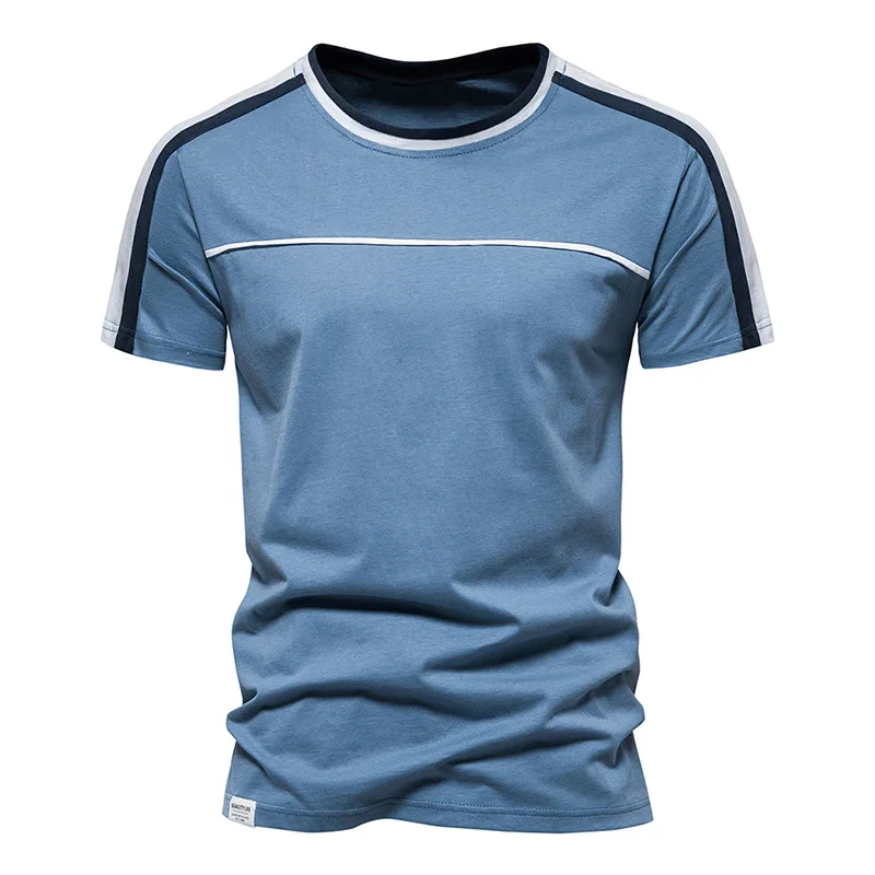 New Cotton Sports Round Neck Trend Loose Half Sleeve Men's T-shirt