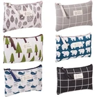 Женская клетчатая сумка для макияжа, сумка для косметики, Женская дорожная сумка на молнии для туалетных принадлежностей, карандашей, кошелек-органайзер, сумочки