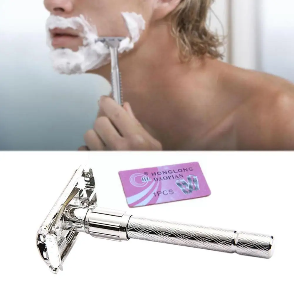 

Men Safety Double Edge Blade Shaving Hair Shaver Shaver Hl877 Old-style Hot Blades I7i5 Sale N5l1