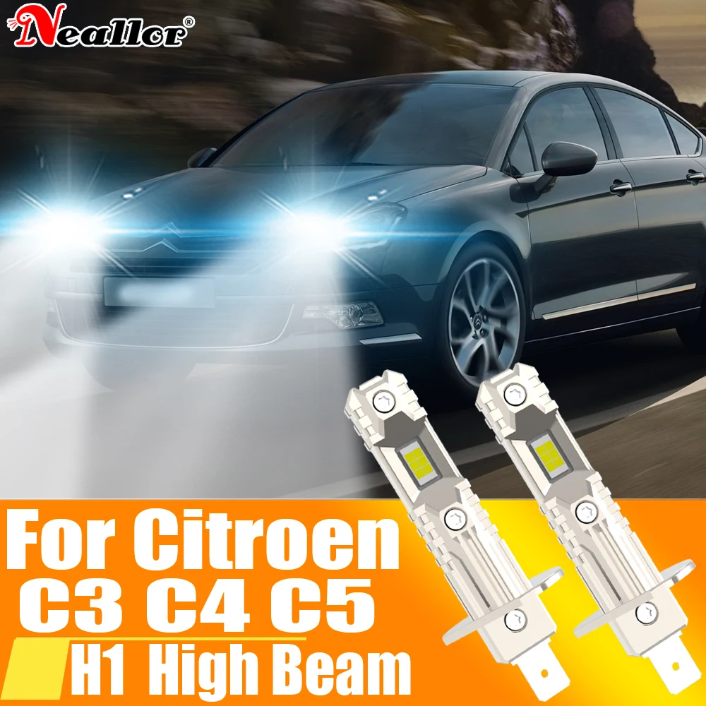 2x H1 светодиодный светильник Canbus автомобильная фара дальнего света мощность авто