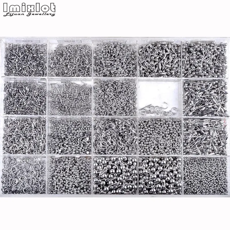 Пирсинг для тела из нержавеющей стали 45-105 шт.