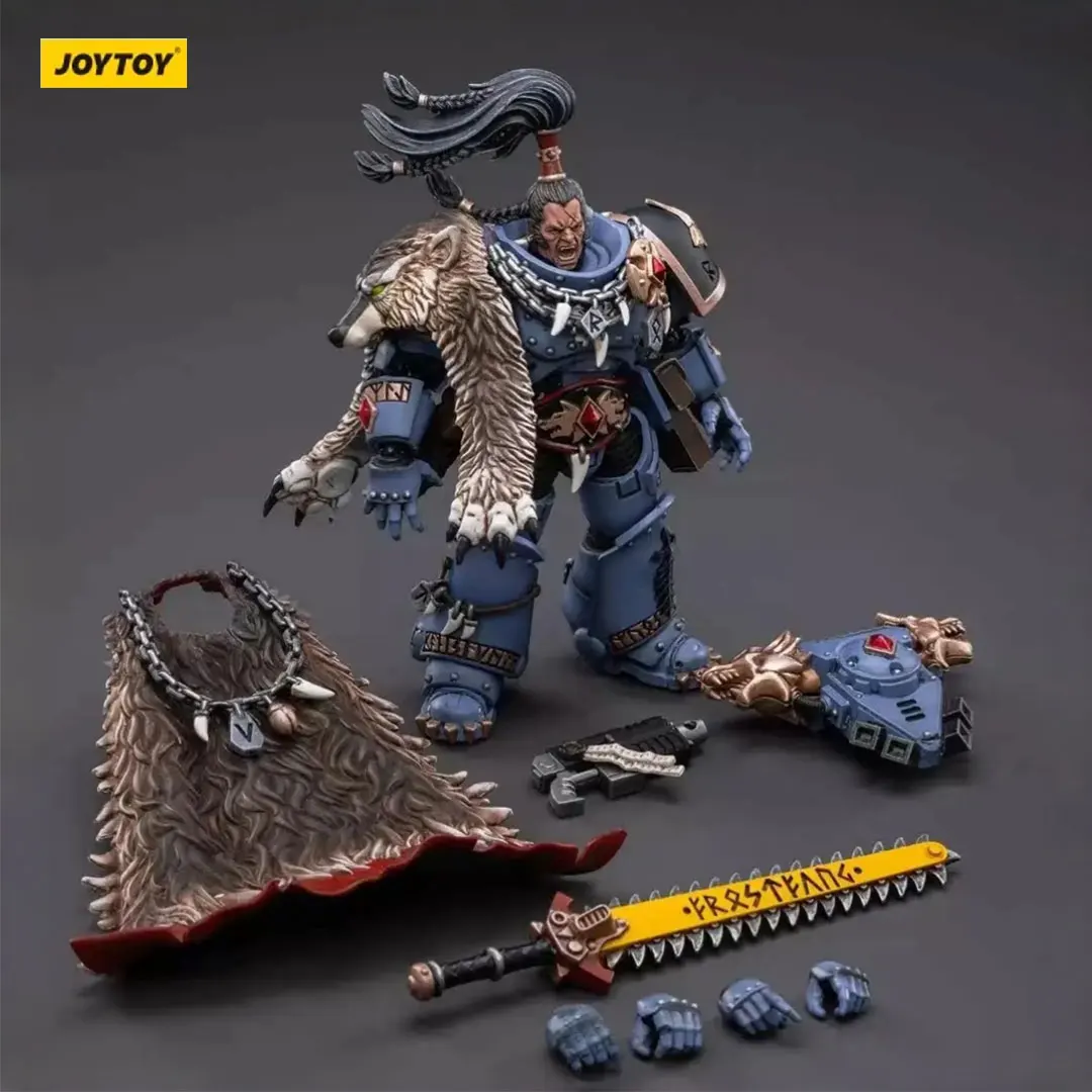 Фото Фигурки JOYTOY Warhammer 40000/40k Space Wolves Ragnar Blackmane, оригинальная модель, подарок, украшение, коллекция №4