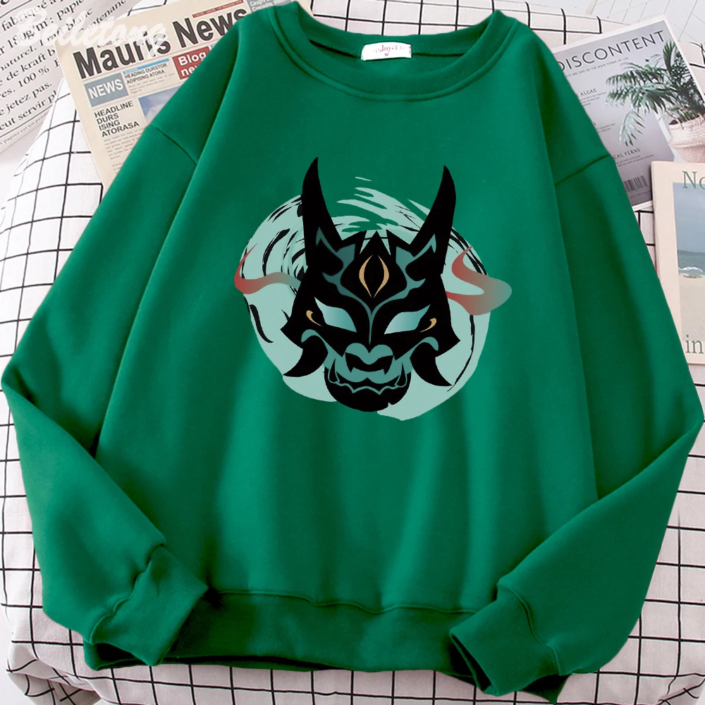 

Genshin Impact Xiao Crewneck Sweatshirt Men and Women Tops Long Sleeve Open Adventure World Harajuku Unisex Graphic Prints Loose