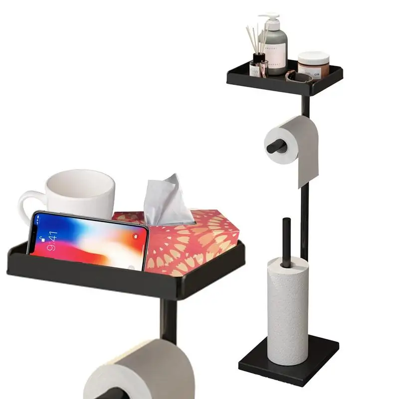 

Держатель для туалетной бумаги, отдельно стоящий Гладкий Съемный держатель для рулона бумаги, подставка для туалетной бумаги для ванной комнаты, кухни, ванной комнаты