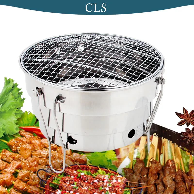 Portable Folding BBQ Heating Stoves Grill Camping Firewood Stove Barbecue Rack Outdoor Travel Durable Cooking Picnic Supplies