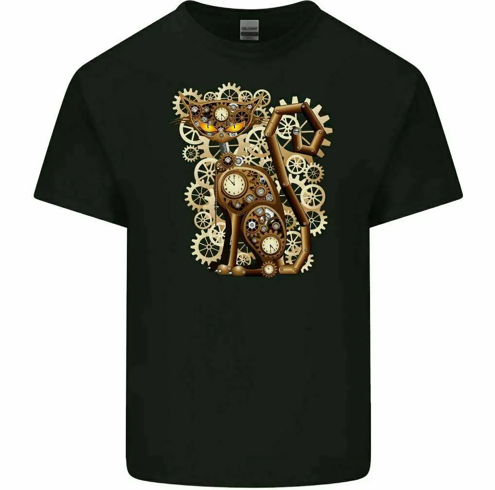 

Steampunk Cat Men's Funny T-Shirt
