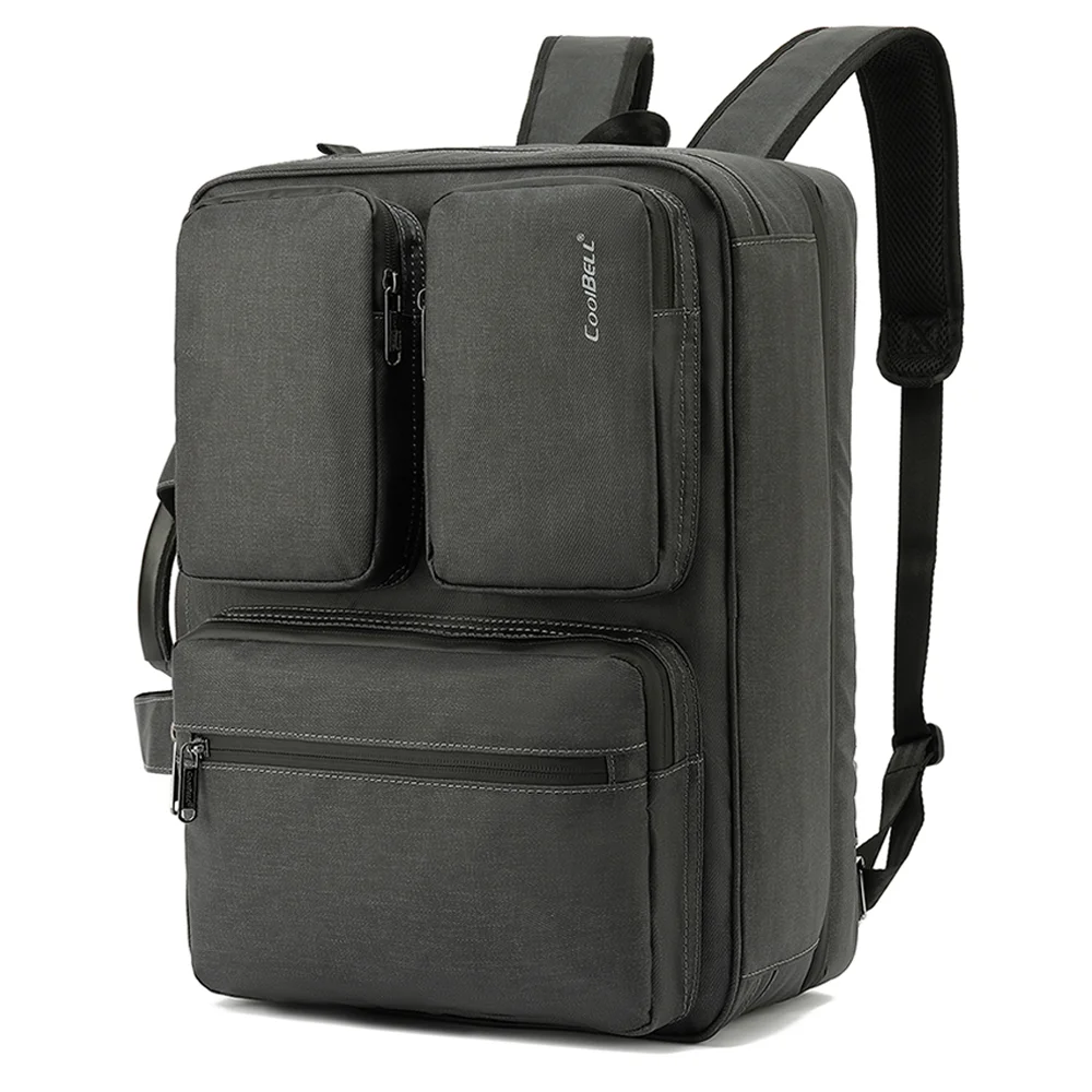 

CoolBELL 17.3 Inch Convertible Backpack Messenger Bag Laptop Case Business Briefcase Multi-functional Travel Rucksack
