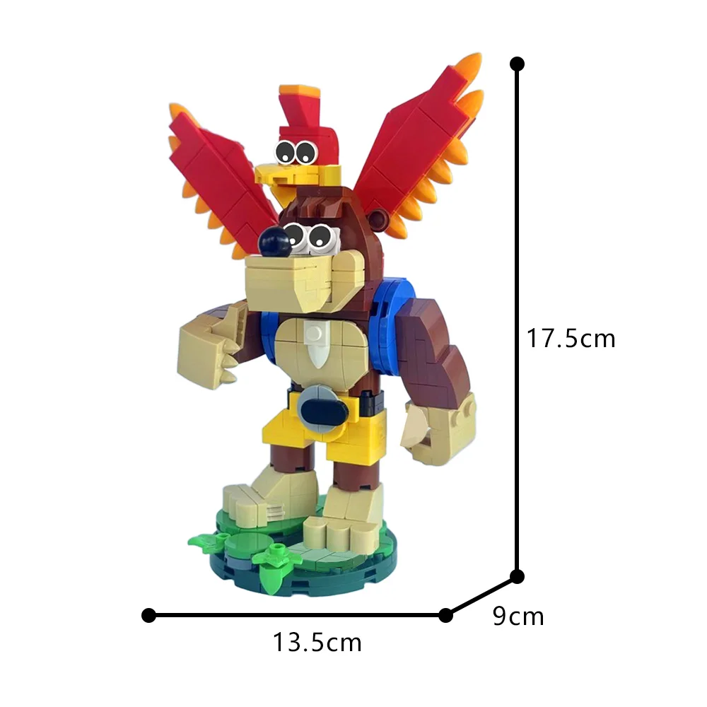 Фото MOC Banjo Kazooie Brickheadz модель строительные блоки игровая фигурка банджо и Kazooie мультфильм птицы животное кукла кирпичная игрушка в подарок №5