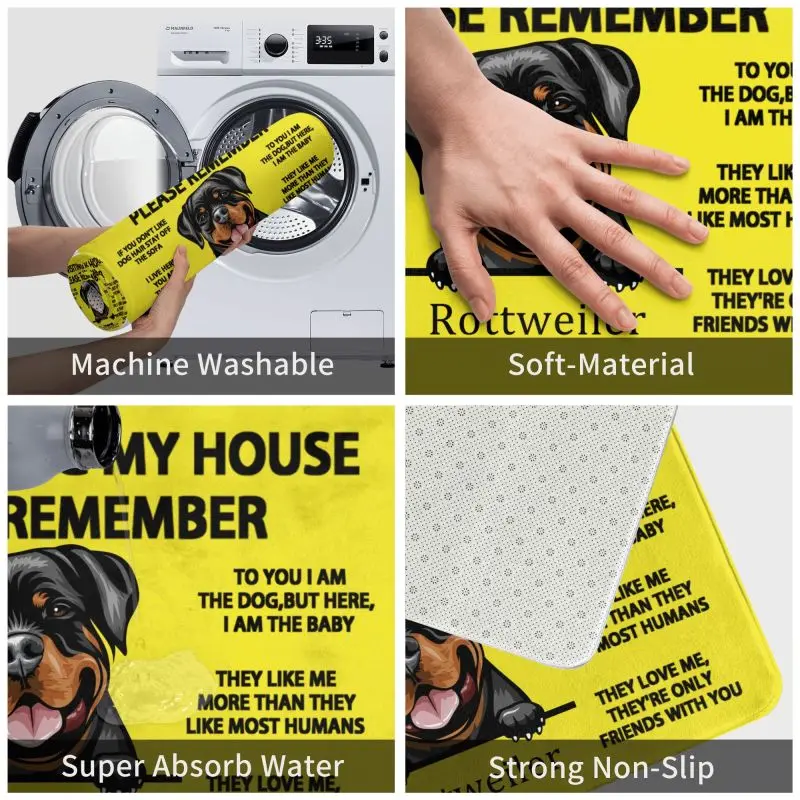 Входные Коврики Rottweiler для входной двери собаки комнатный коврик домашних