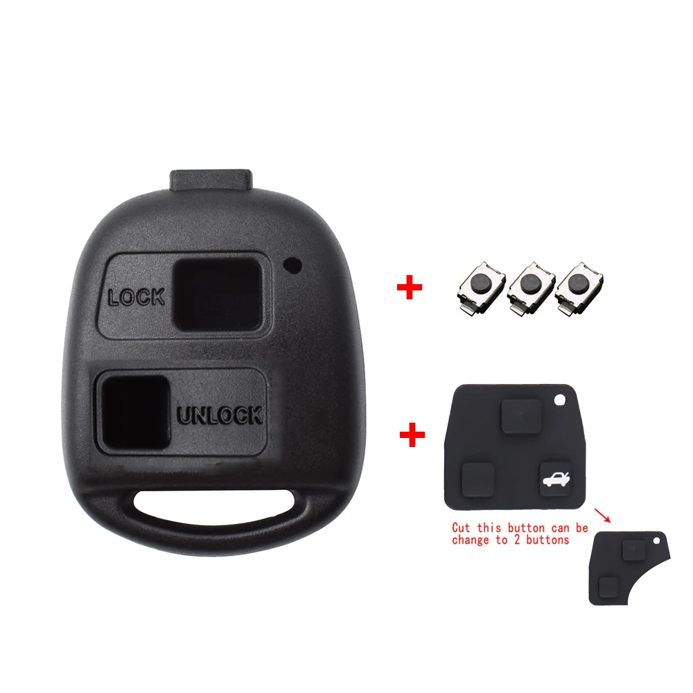 

Чехол для дистанционного ключа автомобиля для Lexus ES300 RX300 LS400 GX460 Корпус ключа для Toyota Rav4 Corolla Yaris Camry Carina Avensis Prado Tarago