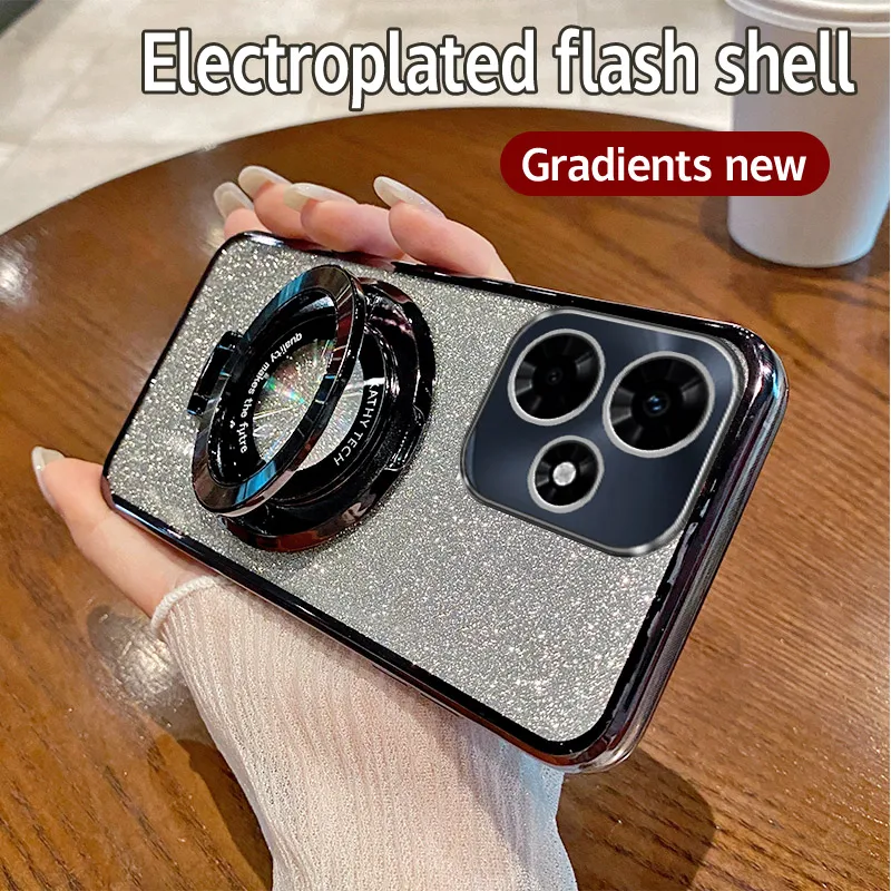 Чехол для Infinix Hot 30i гальванический мягкий блестящий чехол из ТПУ задней крышки