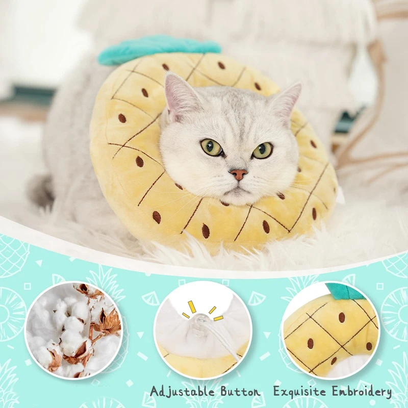 Регулируемый конусный ошейник для кошек милый восстановления конусы после