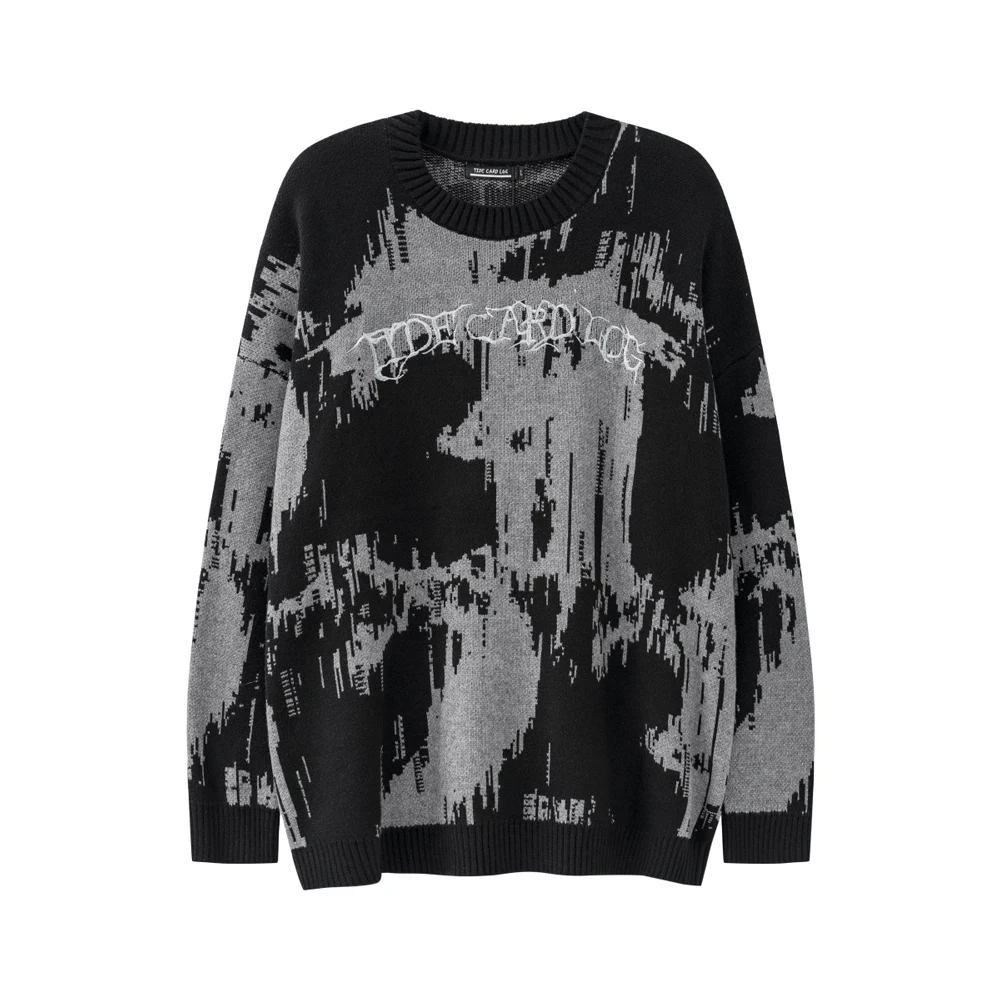 

2023 Spring Knitted Oversized Women Men Y2k Sweaters Harajuku Long Sleeve Tops Streetwear Goth Pullovers Vintage Clothes Sweater